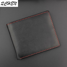 Cartera de piel sintética minimalista para hombre, cartera masculina a la moda, color negro puro, de gama alta, barata, para ocio, 028, 2019 2024 - compra barato