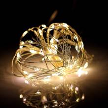 HOT 1PCS 10M 100Led Lampada Waterproof Christmas Holiday Wedding Party Decoration LED Copper Wire String Lights Lamps Warm White 2024 - buy cheap