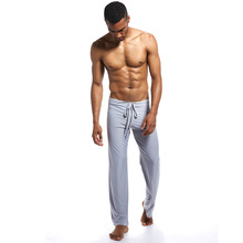 Calça de pijama masculina com cordão solto, plus size, calça para dormir, roupa casual para casa, calça sexy, calça para yoga 2024 - compre barato