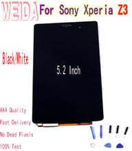 WEIDA-pantalla táctil LCD de 5 pulgadas para móvil, montaje de digitalizador sin marco, en blanco y negro, para Sony Xperia Z3, D6603, D6633, D6653, L55T 2024 - compra barato