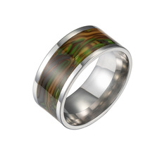 8 мм кольца для женщин капли масло Paintingl полосы из нержавеющей стали кольца обручальное кольцо Радуга рябь обручальные ювелирные изделия 2024 - купить недорого