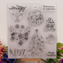 KLJUYP Merry Christmas Clear Stamps Scrapbook Paper Craft Clear stamp scrapbooking 2024 - buy cheap