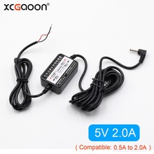 Xcgaoon-carregador automotivo., módulo conversor cc de 12v 24v para 5v 2.om com porta de 3.5mm, câmera dvr, cabo de comprimento de 3.1m. 2024 - compre barato