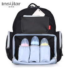 Insular Baby Diaper Bag Mummy Maternity Nappy Bag Large Capacity Baby Bag women Travel Backpack Designer Insulation Nursing bags 2024 - buy cheap