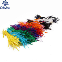 Celadon 15cm Random mixed colors Natural Goose Feathers DIY Handmade Accessories Pretty Feather DIY Ornaments 50pcs/lot 2024 - buy cheap