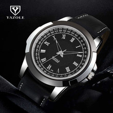 Часы наручные YAZOLE мужские, брендовые водонепроницаемые спортивные модные с большим циферблатом 2022 - купить недорого
