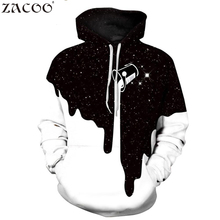 Hot Fashion Men/Women 3d Sweatshirts Print Spilled Milk Space Galaxy Hooded Hoodies Thin Unisex Pullovers Tops SAN0 2024 - buy cheap