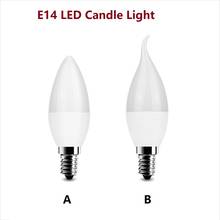 Светодиодная лампочсветильник-свеча E14 5 Вт 7 Вт 8 10 светодиодов SMD2835 теплый белый/холодный белый 220 В 2024 - купить недорого