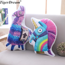 Brinquedo de pelúcia para crianças, boneco de pelúcia tipo arco-íris alpaca, cavalo, unicórnio, ovelha, travesseiro 2024 - compre barato