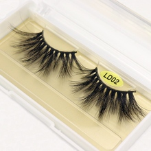 25mm Long 3D mink lashes LD02 extra length mink eyelashes Big dramatic volumn eyelashes strip thick false eyelash DOCOCER 2024 - buy cheap