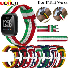 Watch Band Nylon Sports Strap for Fitbit versa Adjustable Watchband Replacement Smartwatch Band Watch Straps Colorful Bracelet 2024 - buy cheap