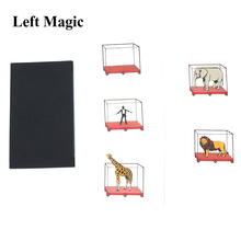 Juguete mágico de circo divertido para niños, tarjetas de jaula de animales, trucos de magia, juego fácil, accesorios de humor 2024 - compra barato