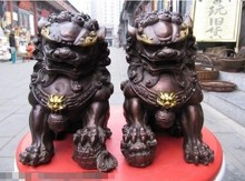 YM 316 cobre chino bronce Feng Shui guardián puerta malvada Bei Jing Fu Foo perro León par 2024 - compra barato