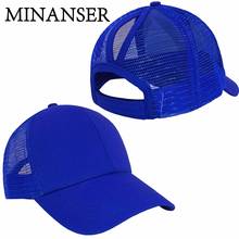 Женская бейсбольная кепка MinanSer, сетчатая Кепка с хвостом, бейсбольная кепка для женщин, бейсбольная кепка, Регулируемая Кепка для гольфа, Snapback 2024 - купить недорого