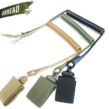 Cordón táctico ajustable multiusos para aficionados del ejército, cuerda elástica antipérdida para exteriores, pistola, eslinga/Correa, llavero de cuerda para cazador 2024 - compra barato