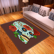 Thriller skull carpet living room carpet bedroom area rugs restaurant floor mat soft sofa parlor large carpet home Decorative 2024 - buy cheap