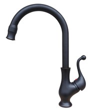 Grifo de fregadero de cocina clásico de agua caliente y fría grifo de mezclador de grifo de lavabo de baño de latón frotado con aceite negro grifo de lavabo anf333 2024 - compra barato