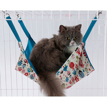 Cat Summer Spring Cotton Canvas Cat Cage Hammock Bed Anti water splashiing beds for cats kedi evi yataklari cama para gato #SS 2024 - buy cheap