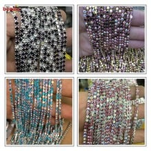 Hot Sale High Density 2/2.5/2.8/3mm Mix color Transparent Rhinestone Chain For DIY Phone Craft Sewing Clothes Accessories 2024 - buy cheap