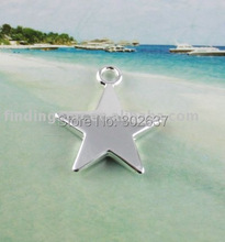 FREE SHIPPING 50pcs Silver plated star charm A11685SP 2022 - buy cheap