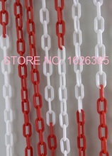 8MMX10M Plastic chain traffic caution alert warning Road cone isolation protection chain Guardrail protector parking barrier 2024 - buy cheap