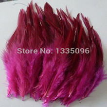 Free shipping!Hot sales 200 PCS / 4-6 '9 to 15 cm Mei red  rooster saddle horn process feather mask sinamay hat/party 2024 - buy cheap