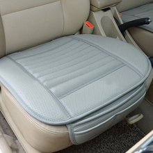 Cubierta de asiento de coche Universal, cubierta protectora antideslizante de cuero PU, carbón de bambú, para automóvil 2024 - compra barato