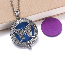 New Aroma Diffuser Necklace Open Lockets Pendant Perfume Essential Oil Aromatherapy Locket Necklace With Pads 040202 2024 - buy cheap