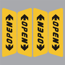 4Pcs Car Door Opening Reflective Sticker Durable Convenient Fashion Beautiful Safety Warning Stickers Auto Accessories#264337 2024 - buy cheap