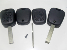Carcasa de llave remota de 2 botones para Peugeot 307, funda de alta calidad con ranura 2024 - compra barato