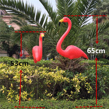 Free sipping 1pair plastic flamingo garden yard decoration and lawn art ornament wedding ceremony decoration 2024 - buy cheap
