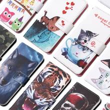 GUCOON Cartoon Wallet Case for Doogee Y7 Plus X11 Fashion PU Leather Cover for Cubot A5 Case Phone Bag 2024 - buy cheap
