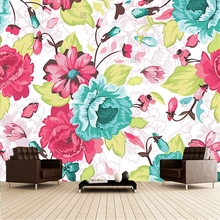 Custom vintage wallpaper,flowers and plants,3D mural painting for living room sofa backdrop waterproof wallpaper papel de parede 2024 - buy cheap