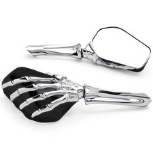 Espejos de mano esqueleto para motocicleta, accesorio negro/negro, para Honda CB 250, 450, 650, 700, 750, nightawk, Envío Gratis 2024 - compra barato