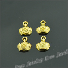 250  pcs Charms Crown Pendant  Gold plated  Zinc Alloy Fit Bracelet Necklace DIY Metal Jewelry Findings JC574 2024 - buy cheap