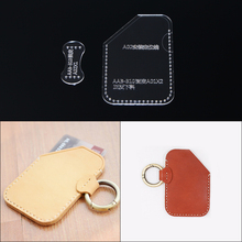 Acrylic Clear Template Handcrafting Set DIY Craft For Leather Card package Pattern 7*10.5*0.5cm 2024 - buy cheap