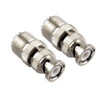 2 peças tomada macho bnc para uhf so239 fêmea conector coaxial rf rf