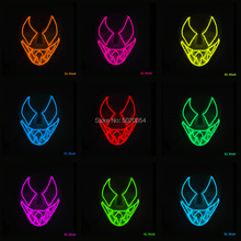 Украшение для ночного клуба GZYUCHAO светящаяся маска светящаяся светодиодная светящаяся маска подарок для детей мужчин женщин мужчин 2024 - купить недорого