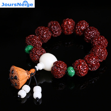 Wholesale Big King Kong Natural Bodhi Bracelets Bodhi Buddha beads With Pendant Hand String for Women Men Prayer Japa Jewelry 2024 - buy cheap