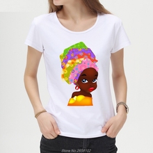 High Quality African Girl Design T Shirt Women Fashion Novelty Tops Lady Art Printed Short Sleeve Tees Harajuku Streetwear 2024 - buy cheap