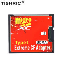 TISHRIC-Adaptador de tarjeta Micro SD TF a CF para MicroSD/HC a Flash, convertidor de lector de tarjeta de memoria tipo I para cámara 2024 - compra barato