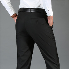 Suit Pants Men's Slim Fit Dress Pants Office Trousers Men Big Size Business Casual Classic Men's Office Pants Perfume Masculino 2024 - buy cheap
