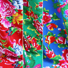 1 meter X 1.45 meter peony phoenix clothing sewing bourette dress material ethnic print rayon fabric 2024 - buy cheap