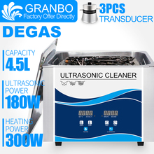 Digital Ultrasonic Cleaner Portable Bath 4.5L 180W 110/220V with DEGAS Heater Dental Clinic Nail Surgical Tools Chains Parts 2024 - buy cheap