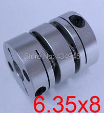 6.35x8 6.35mm 8mm Double diaphragm Disc coupling ,electric coupler screw rod Stepper servo motor encoder shaft coupling D26 L35 2024 - buy cheap