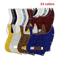 NEW 14PCS/Pack Bass Pickguard Pick Guard Scracth Plate for 10 Holes 4 String Bass, Mixed 14 Colors 2024 - buy cheap