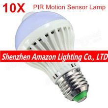 10pcs PIR Motion Sensor Lamp Auto Smart LED Bulb E27 5W 7W 9W Infrared Motion Detection Infrared Ampoule Led 220V Home Lighting 2024 - buy cheap