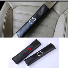 PU Fashion Car Seat Belt Cover Car Seat belt shoulder Pads For Citroen C5 2024 - buy cheap