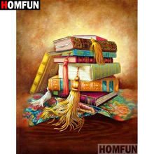 HOMFUN Full Square/Round Drill 5D DIY Diamond Painting "Book scenery" Embroidery Cross Stitch 3D Home Decor A10720 2024 - buy cheap