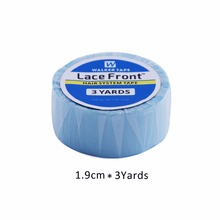 3 yards*1.9 cm width lace front super Blue tape for toupee and wig pre-tape hair extensions 2024 - buy cheap